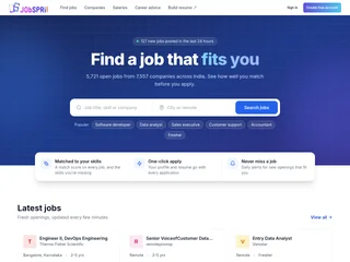 JobSpri platform preview JobSpri platform preview