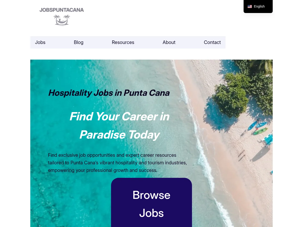 Jobs Punta Cana screenshot Jobs Punta Cana website screenshot
