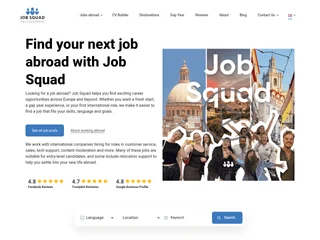 Job Squad platform preview Job Squad platform preview