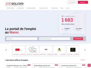 Jobsquare.ma platform preview Jobsquare.ma platform preview