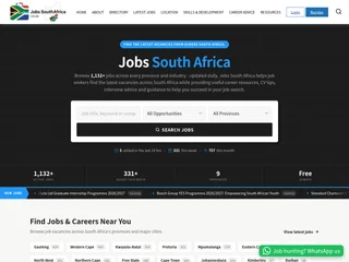 Jobs in South Africa platform preview