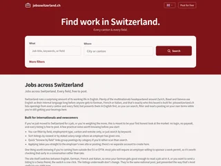 jobsswitzerland.ch screenshot preview