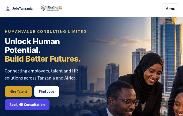 JobsTanzania job board platform screenshot showing job search interface