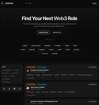 Jobstash platform preview