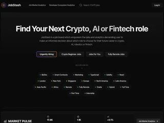JobStash platform preview JobStash platform preview