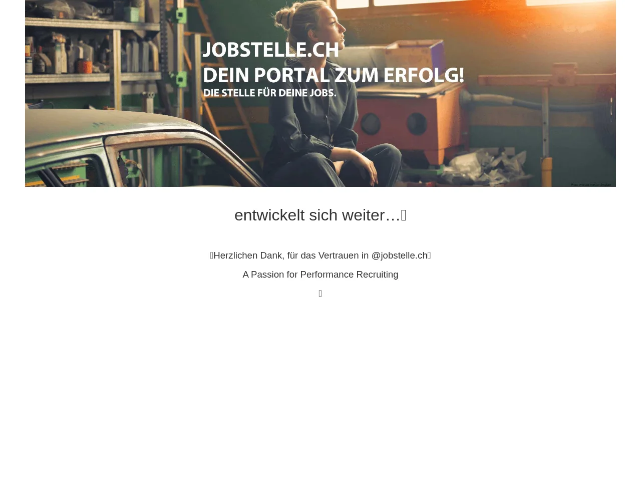 Jobstelle.ch screenshot Jobstelle.ch job board platform screenshot showing job search interface