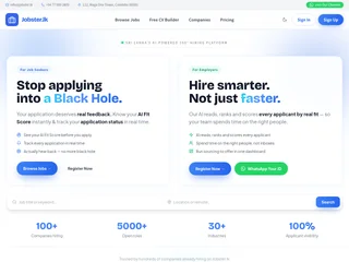 Jobster.lk platform preview