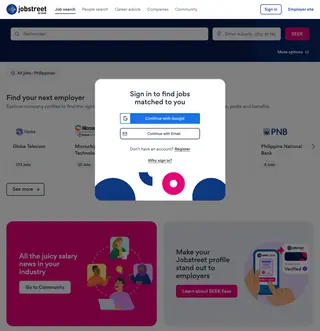 Jobstreet Philippines screenshot preview