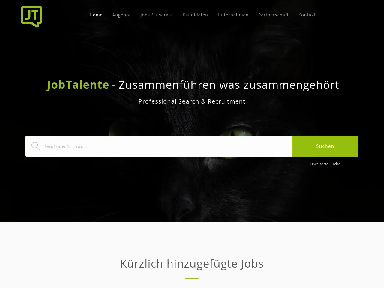 JobTalente GmbH screenshot JobTalente GmbH job board platform screenshot showing job search interface