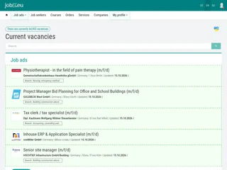 JobV.eu platform preview
