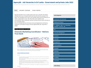 Agencylk - Job Vacancies in Sri Lanka screenshot preview