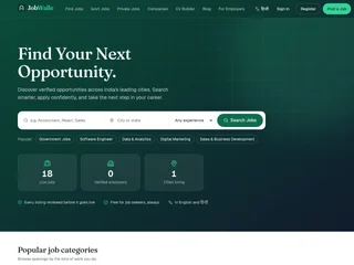 JobWalle platform preview JobWalle platform preview