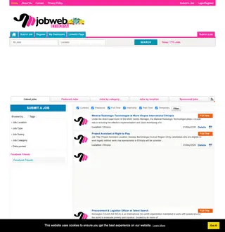Jobweb Ethiopia platform preview