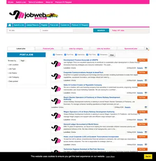 Jobweb Ghana screenshot preview