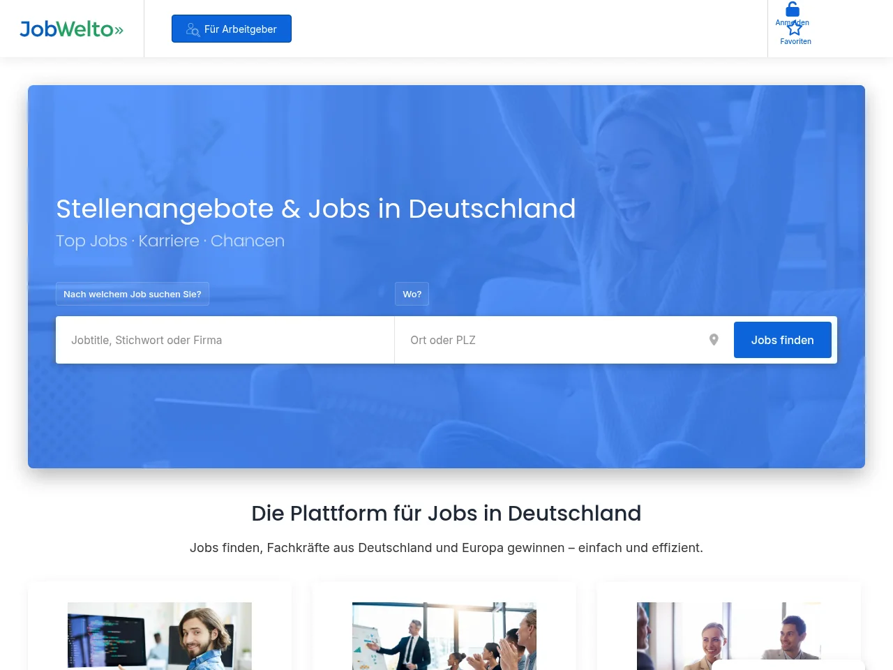 JobWelto screenshot JobWelto job board platform screenshot showing job search interface