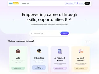 Jobzshala platform preview Jobzshala platform preview
