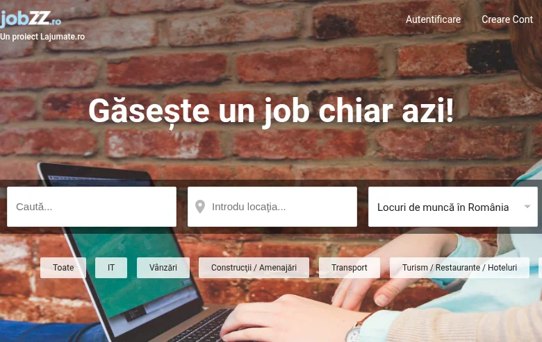 JobZZ.ro screenshot JobZZ.ro job board platform screenshot showing job search interface