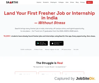 Saarthi platform preview Saarthi platform preview