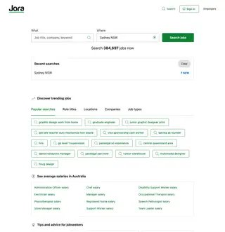 Jora Australia platform preview