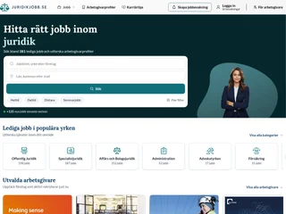 Juridikjobb platform preview