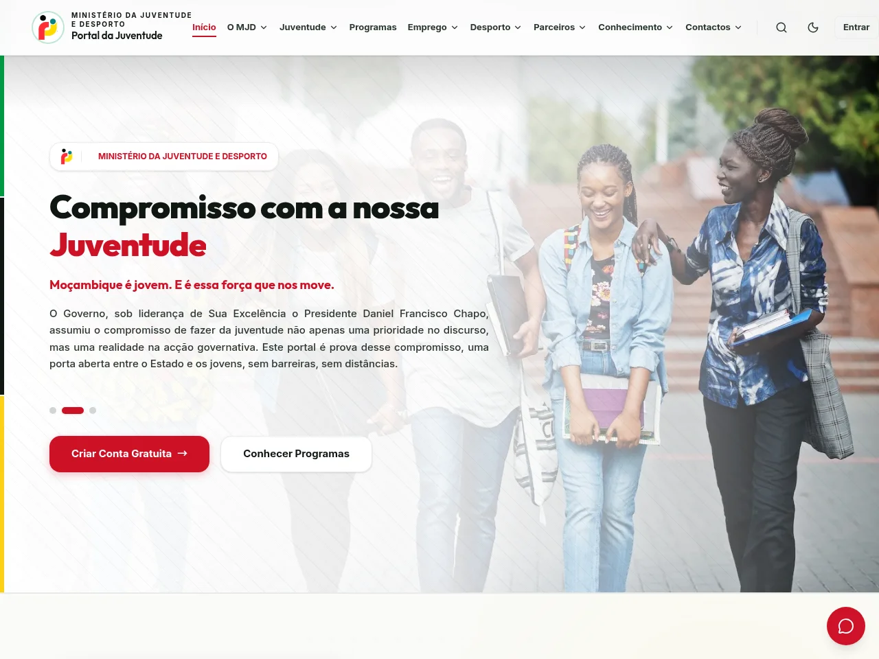 Portal da Juventude screenshot Portal da Juventude website screenshot