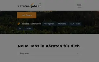 kärntnerjobs.at screenshot preview kärntnerjobs.at screenshot preview