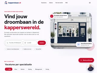 Kappersbaan.nl screenshot preview Kappersbaan.nl screenshot preview