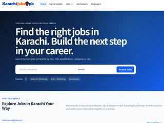 KarachiJobs.pk platform preview