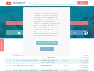 Kardiojobs.de screenshot preview