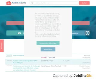 Kardiojobs.de platform preview