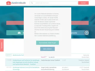 Kardiojobs.de platform preview