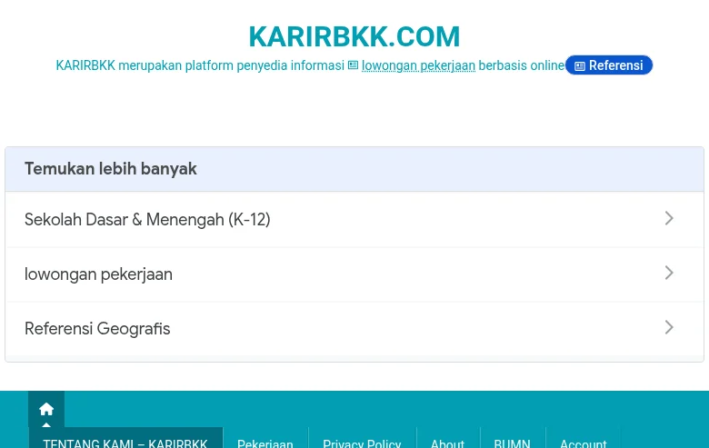 KARIRBKK screenshot KARIRBKK job board platform screenshot showing job search interface
