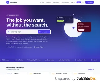 Karmi Job platform preview