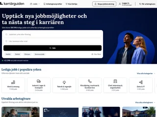 Karriärguiden platform preview Karriärguiden platform preview