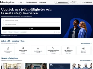 Karriärguiden platform preview
