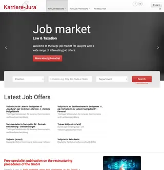 Karriere-Jura platform preview