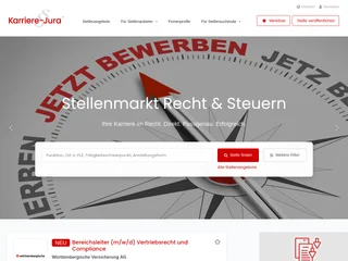Karriere-Jura.de platform preview Karriere-Jura.de platform preview