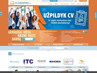 CVKaunas.lt platform preview