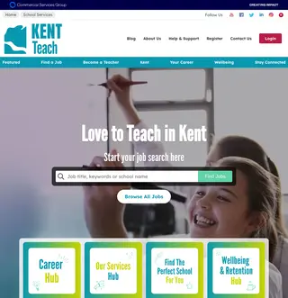 Kent School Jobs platform preview