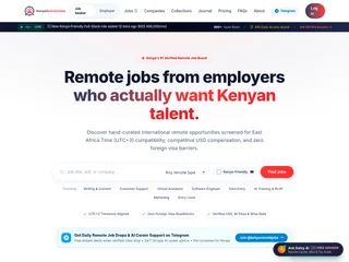 KenyaRemoteJobs platform preview KenyaRemoteJobs platform preview