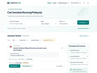 Kerjaya.co platform preview