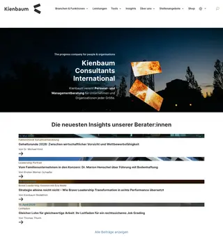 Kienbaum Consultants screenshot preview