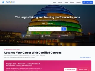 Kigali Jobs & Trainings Platform screenshot preview