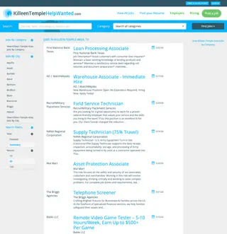 KilleenTempleHelpWanted.com platform preview