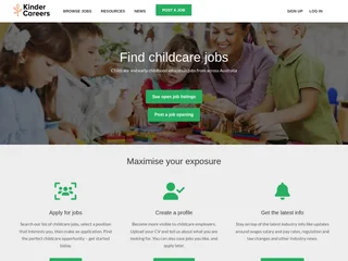 Kinder Careers screenshot preview