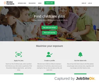Kinder Careers platform preview