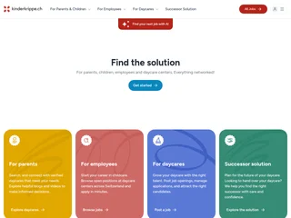 kinderkrippe.ch platform preview
