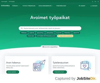 KirkkoRekry platform preview