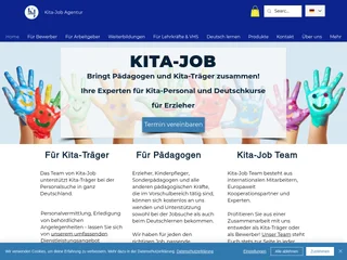 Kita-Job platform preview Kita-Job platform preview