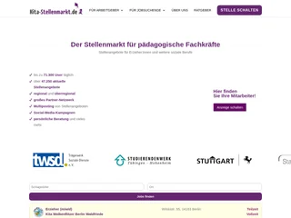 Kita-Stellenmarkt.de platform preview
